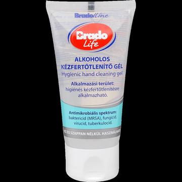 Kéz- és borfertotleníto gél tubusos 50 ml Bradolife