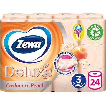Toalettpapír 3 rétegu kistekercses 24 tekercs/csomag Zewa Deluxe Cashmere Peach