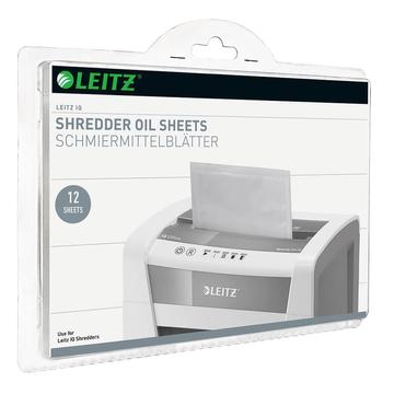 Olajozólap iratmegsemmisítohöz, 12 lap/csomag, Leitz