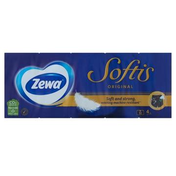 Papírzsebkendo 4 rétegu 10 x 9 db/csomag Zewa Softis illatmentes