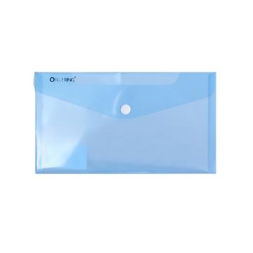 Irattartó tasak DL `csekk` patentos PP Bluering® transzparens kék
