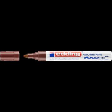 Lakkmarker 2-4mm, kerek Edding 750 barna 