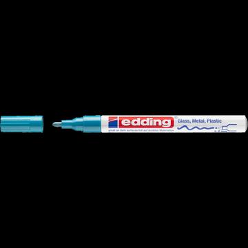 Lakkmarker 1-2mm, kerek Edding 751 világoskék 