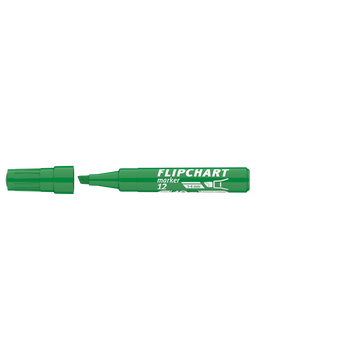 Flipchart marker vízbázisú 1-4mm, vágott Artip 12 zöld 