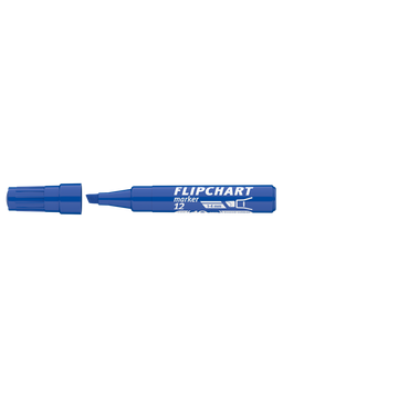 Flipchart marker vízbázisú 1-4mm, vágott Artip 12 kék 