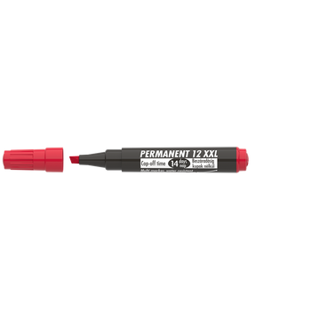 Alkoholos marker 1-4mm, vágott Ico 12XXL piros 