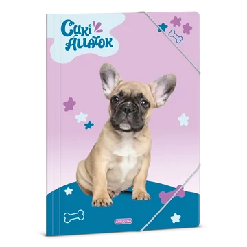 Ars_Una_Cuki_allatok_Francia_bulldog_A4_gumis_dosszie