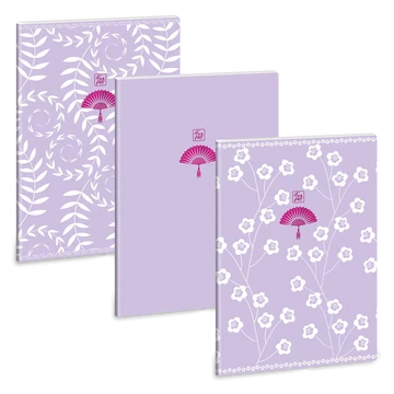 Ars_Una_Soft_Touch_Purple_Spring_A4_extra_kapcsos_fuzet_ponthalos