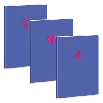 Ars_Una_Soft_Touch_Violet_Spring_A4_extra_kapcsos_fuzet_ponthalos