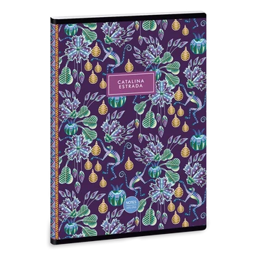 Catalina_Estrada_Purple_Monkey_A5_extra_kapcsos_fuzet_sima