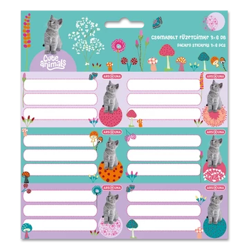 Ars_Una_Cute_Animals_kitten_csomagolt_fuzetcimke_3x6_db