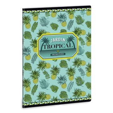 Ars_Una_Yellow_pineapple_A5_extra_kapcsos_fuzet_negyzethalos