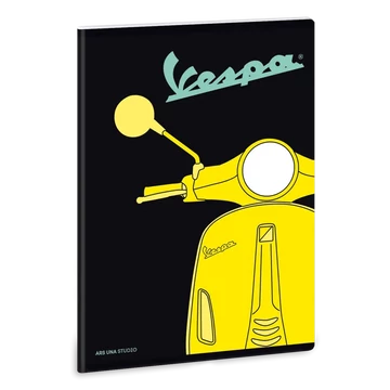 Vespa_Yellow_A5_extra_kapcsos_fuzet_negyzethalos