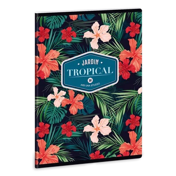 Ars_Una_Tropical_Wildblume_A5_extra_kapcsos_fuzet_negyzethalos