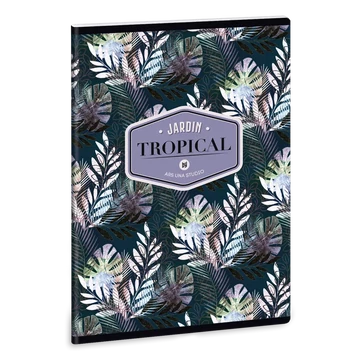 Ars_Una_Tropical_Palm_Leaf_A5_extra_kapcsos_fuzet_negyzethalos