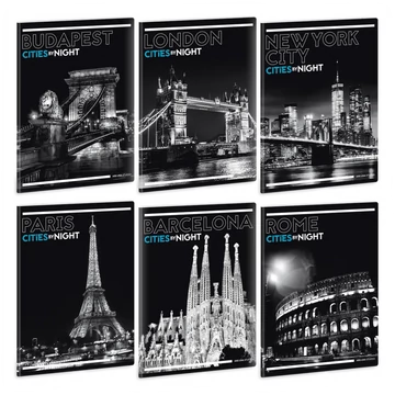 Ars_Una_Cities_by_Night_A5_extra_kapcsos_fuzet_sima