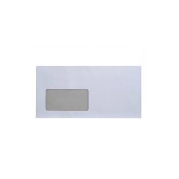Boríték LC6/5 enyvezett bélésnyomott bal ablakos 35x90mm 114x229mm B20A20 külso záródású Bluering® fehér
