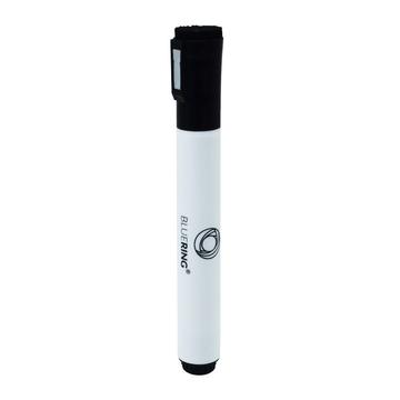 Táblamarker 3mm, mágneses, táblatörlovel multifunkciós Bluering® fekete