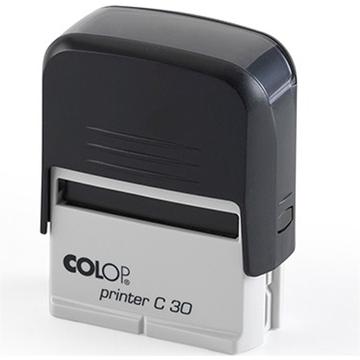 Bélyegzo C30 Colop fekete ház/kék párna
