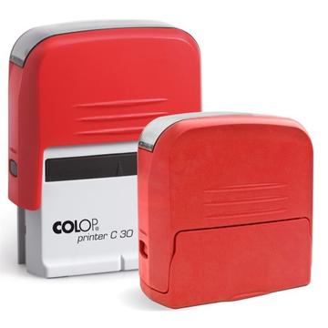 Bélyegzo C30 Colop piros ház/kék párna
