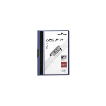 Klip mappa 30lap Durable Duraclip®, sötétkék