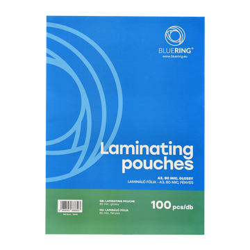 Lamináló fólia A3, 80 micron 100 db/doboz, Bluering® 