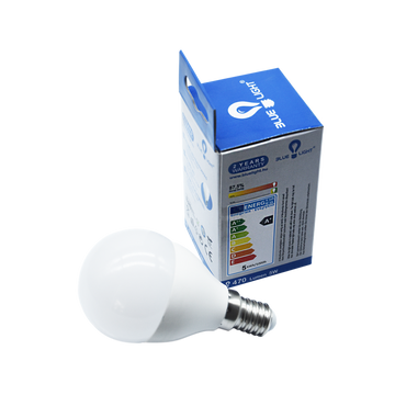 Led 5W E14 gömb 470lm 2700k Blue Light