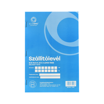 Szállítólevél A5, 25x4lapos B.10-70/A/V Bluering® 