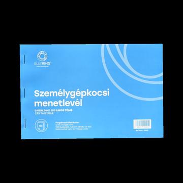 Személygépkocsi menetlevél A5, 100lap,os D.GEPJ.36/5 Bluering® 