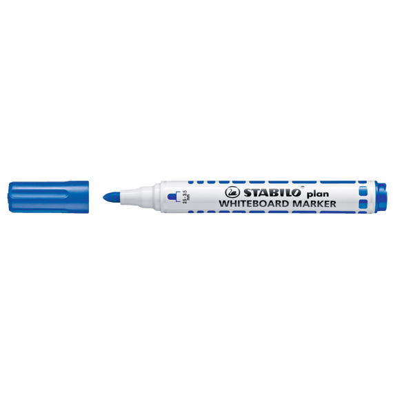 Táblamarker 2,5-3,5mm, kerek hegyű, Stabilo Plan 641/41 kék