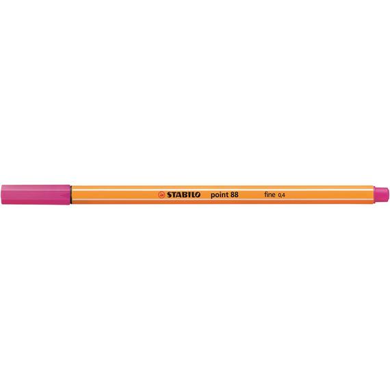 Rostirón, tűfilc 0,4mm, STABILO Point 88 pink