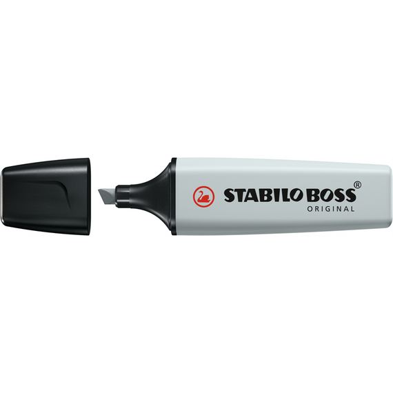 Szövegkiemelő 2-5mm, vágott hegyű, STABILO Boss original Pastel szürke