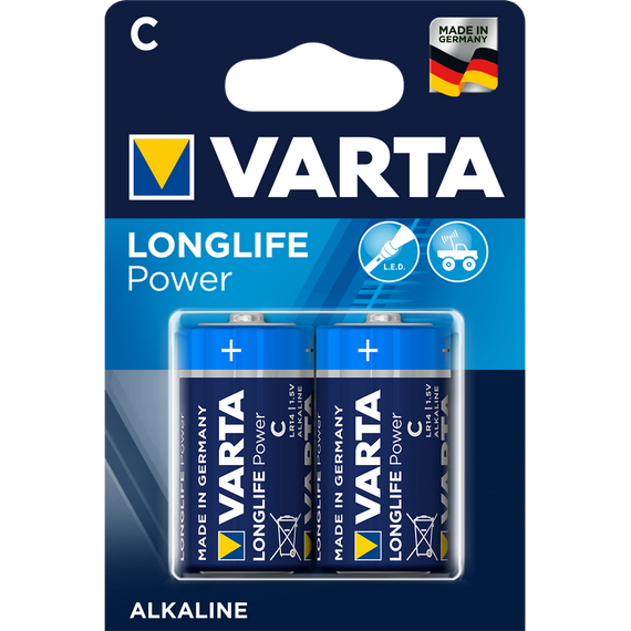 Elem C Baby LR14 Longlife Power 2 db/csomag, Varta 