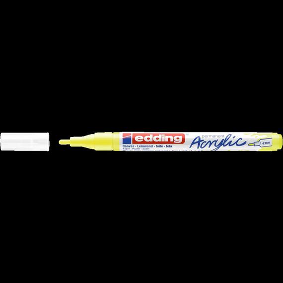 Akril marker 1-2mm, Edding 5300 neon sárga 