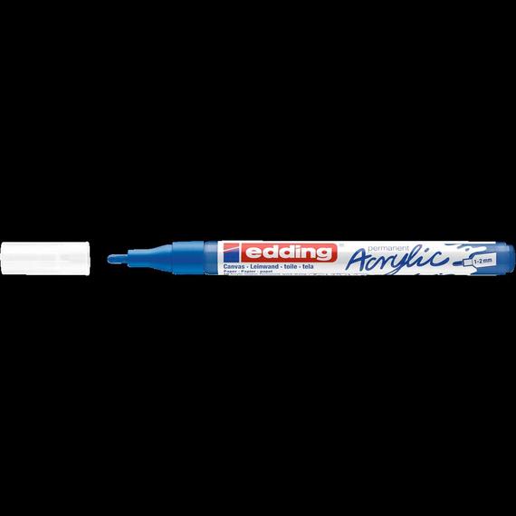 Akril marker 1-2mm, Edding 5300 kék 