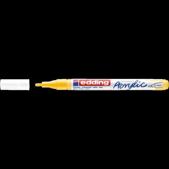 Akril marker 1-2mm, Edding 5300 citromsárga 