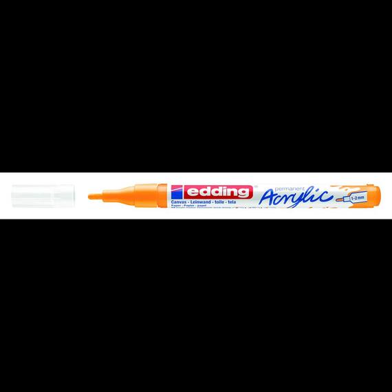 Akril marker 1-2mm, Edding 5300 narancssárga 