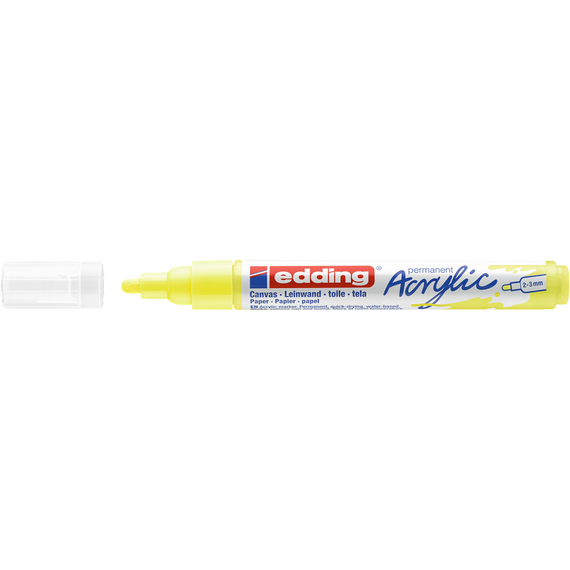Akril marker 2-3mm, Edding 5100 neon citromsárga 