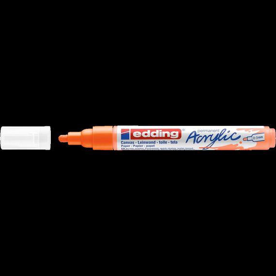 Akril marker 2-3mm, Edding 5100 neon narancssárga 