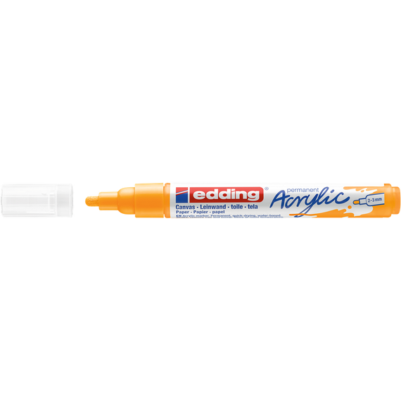 Akril marker 2-3mm, Edding 5100 narancssárga 