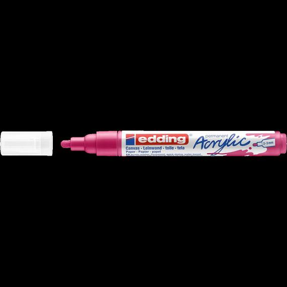 Akril marker 2-3mm, Edding 5100 magenta 