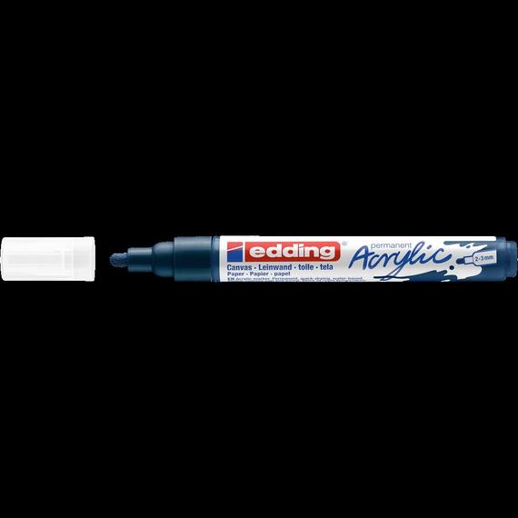 Akril marker 2-3mm, Edding 5100 éjkék 