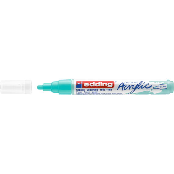 Akril marker 2-3mm, Edding 5100 türkiz 