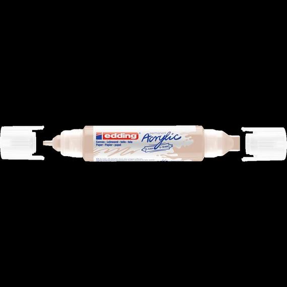 Akril marker 2-3mm, és 5-10mm, 3D kétvégű Edding 5400 bézs