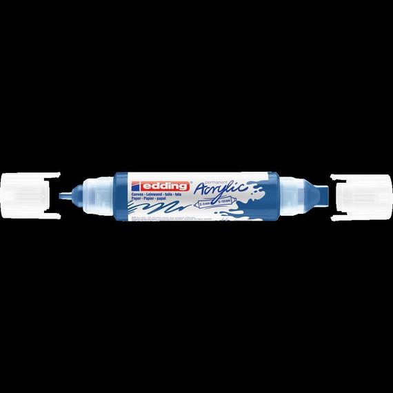 Akril marker 2-3mm, és 5-10mm, 3D kétvégű Edding 5400 kék