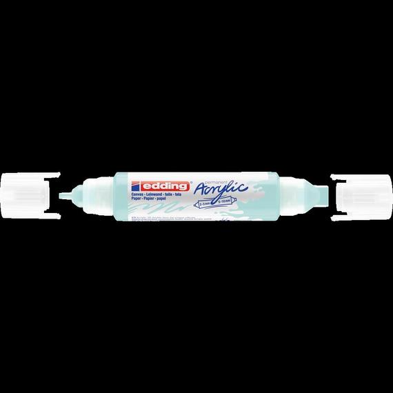 Akril marker 2-3mm, és 5-10mm, 3D kétvégű Edding 5400 pasztellkék