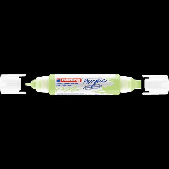Akril marker 2-3mm, és 5-10mm, 3D kétvégű Edding 5400 pasztellzöld