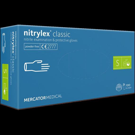 Gumikesztű nitril púdermentes S 100 db/doboz, Nitrylex lila