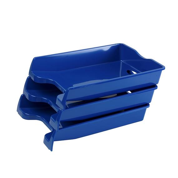 Irattálca muanyag 355, 355x255x60mm, Bluering®, kék