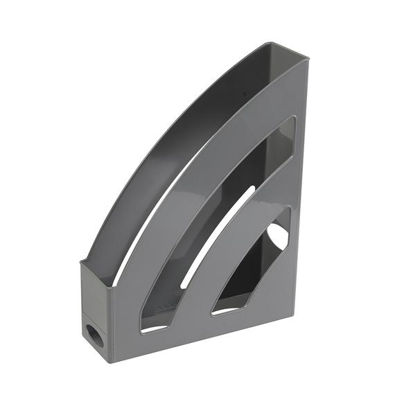 Iratpapucs 8cm, muanyag, 80x327x253mm, Bluering®, szürke